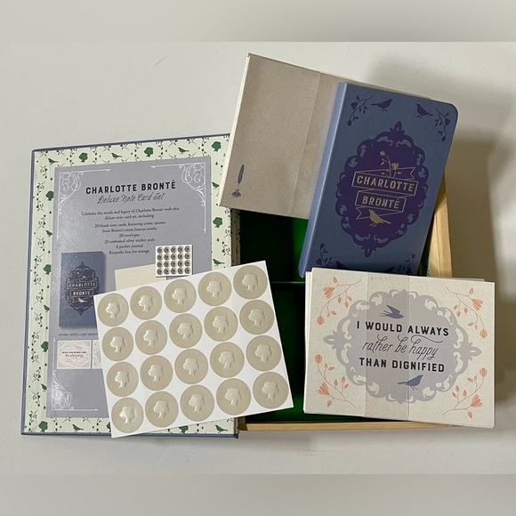 Charlotte Brontë Notecard Set Pocket Journal Keepsake Book Box - Picture 4 of 7